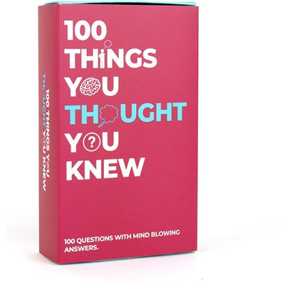 Jeux 100 Things You Thought You Knew(Anglais)
