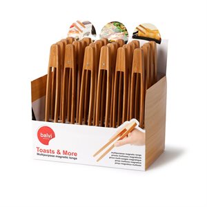 Toasts & More Bamboo Tongs in POS Display-24 Min