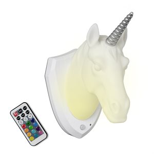 Lampe murale Licorne avec télécommande