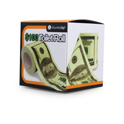 $100 Dollar Bill Toilet Paper
