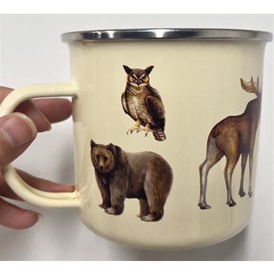 Tasse en émail Alfresco-Faune indigène