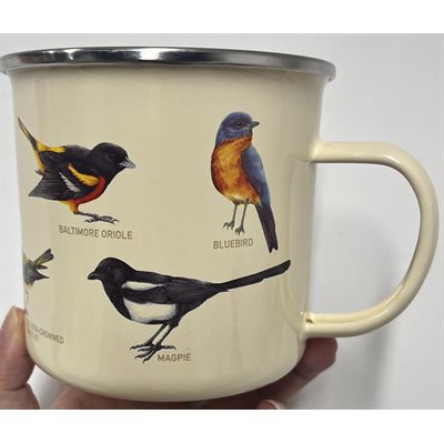 Tasse en émail Alfresco-Oiseaux