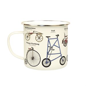 Bicycles Enamel Mug