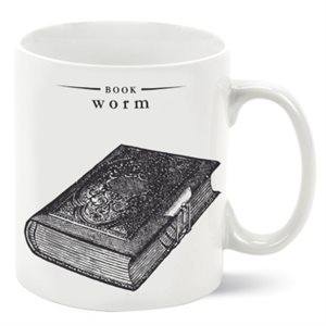 Book Worm Porcelain Mug