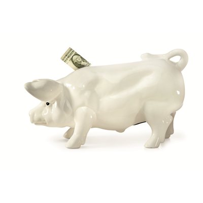 Piggy Bank- Large White