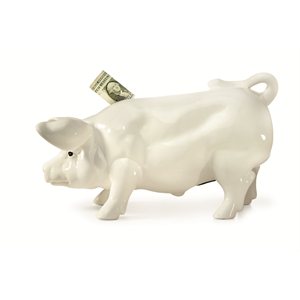 Piggy Bank- Large White