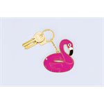 Oversized Pink Flamingo keychain