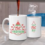 Rude Heat Change Mug-Eat Fresh Italian