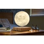 Lampe Lune Flottante-Noyer