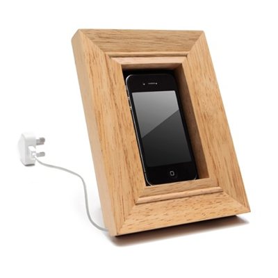 Frame Wooden Cell Phone Holder