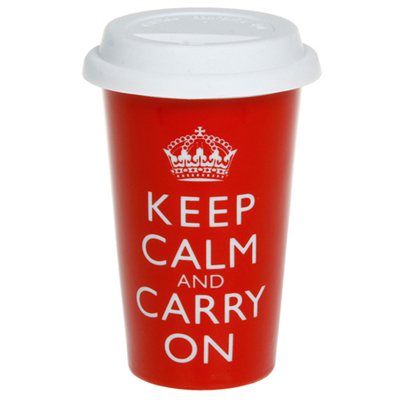 Keep Calm and Carry On Travel Mug