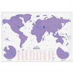 Purple Neon Scratch Map