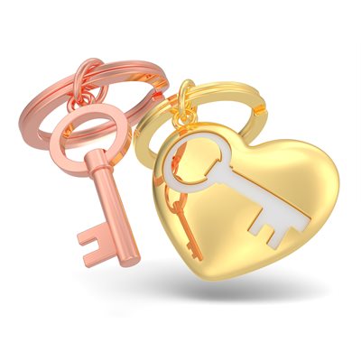 Keychain - Key to My Heart