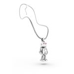 On Shirt Necklace-Robot