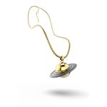 On Shirt Necklace-Saturn
