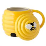 Beehive Shaped Ceramic Mug with Lid