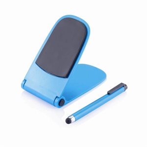 Push phone stand with Touchpen-Blue
