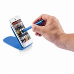 Push phone stand with Touchpen-Blue