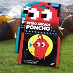 Retro Arcade Poncho-Red