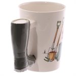 Garden Wellington Boot Shaped Handle Mug