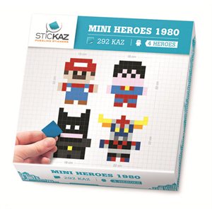 Stickaz Box-Mini Heroes 1980