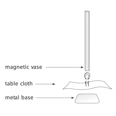 Magnetic Vase-Silver