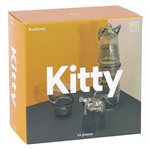 Kitty Stackable Glasses-Black