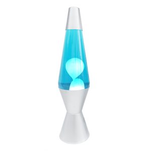 Lampe Liquide 14'' Bleu / Blanc