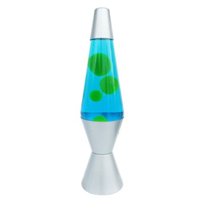 Lampe Liquide 14'' Bleu / Vert