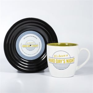 L&M Mug and Saucer-Hard Day's Night