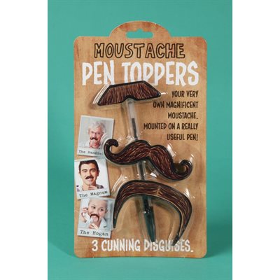 Moustache Pen Toppers