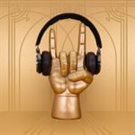 Rock On Headphone Stand-Gold