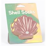 Chaussettes coquillage rose